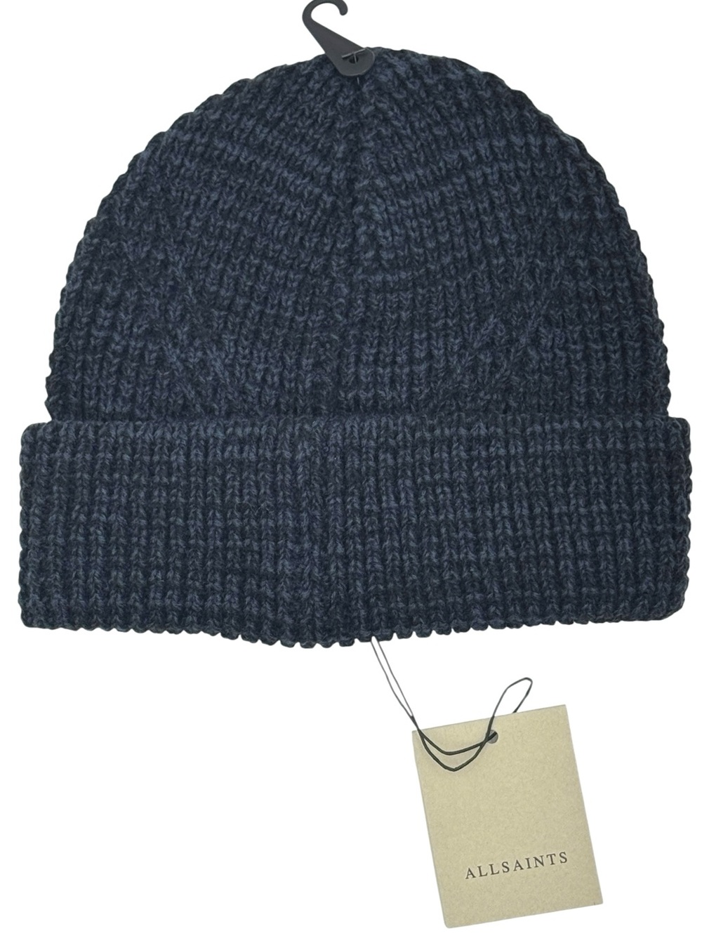 NWT AllSaints Angled Stitch Marled Beanie | One Size - Picture 2 of 11